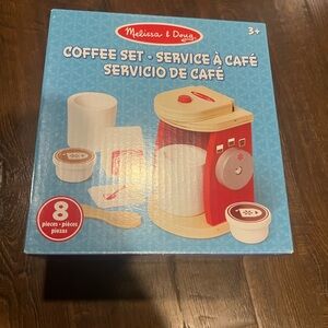 Melissa & Doug Brew & Serve Wooden Coffee Maker Set